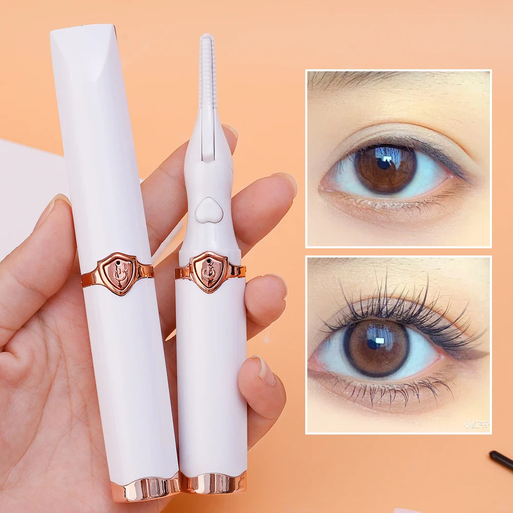 USB Electric Eyelash Curler Intelligent Temperature Control Heated Eyelashes Charging Naturally Lasting Curled Lash Makeup Tools
