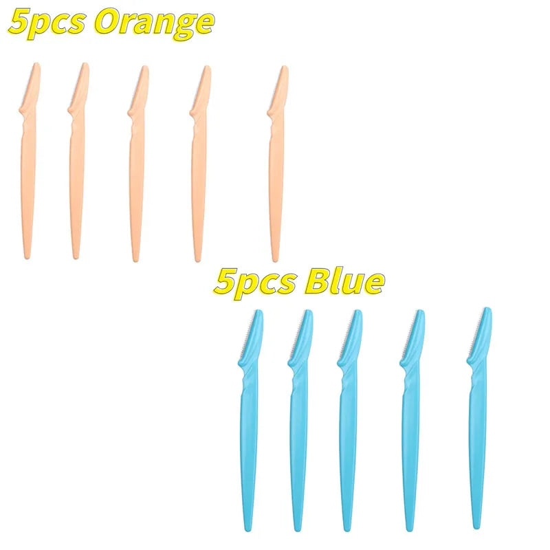 1/3/5/10Pcs Eyebrow Trimmer Face Blade Shaver Portable Eye Brow Epilation Hair Removal Safety Eyebrow Cutting Woman Makeup Tools