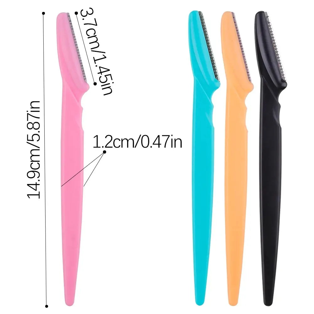 1/3/5/10Pcs Eyebrow Trimmer Face Blade Shaver Portable Eye Brow Epilation Hair Removal Safety Eyebrow Cutting Woman Makeup Tools