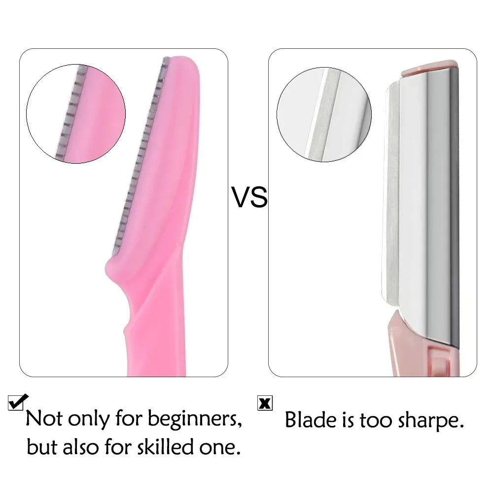 1/3/5/10Pcs Eyebrow Trimmer Face Blade Shaver Portable Eye Brow Epilation Hair Removal Safety Eyebrow Cutting Woman Makeup Tools