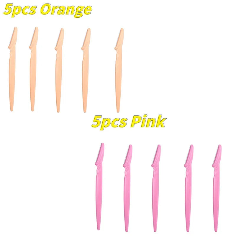 1/3/5/10Pcs Eyebrow Trimmer Face Blade Shaver Portable Eye Brow Epilation Hair Removal Safety Eyebrow Cutting Woman Makeup Tools
