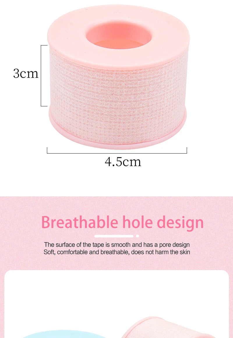 1 Pc Pink Blue Non-woven Medical Silicone Gel Tape Grafted False Lash Under Eye Pad Patch Eyelash Extension Female Makeup Tools