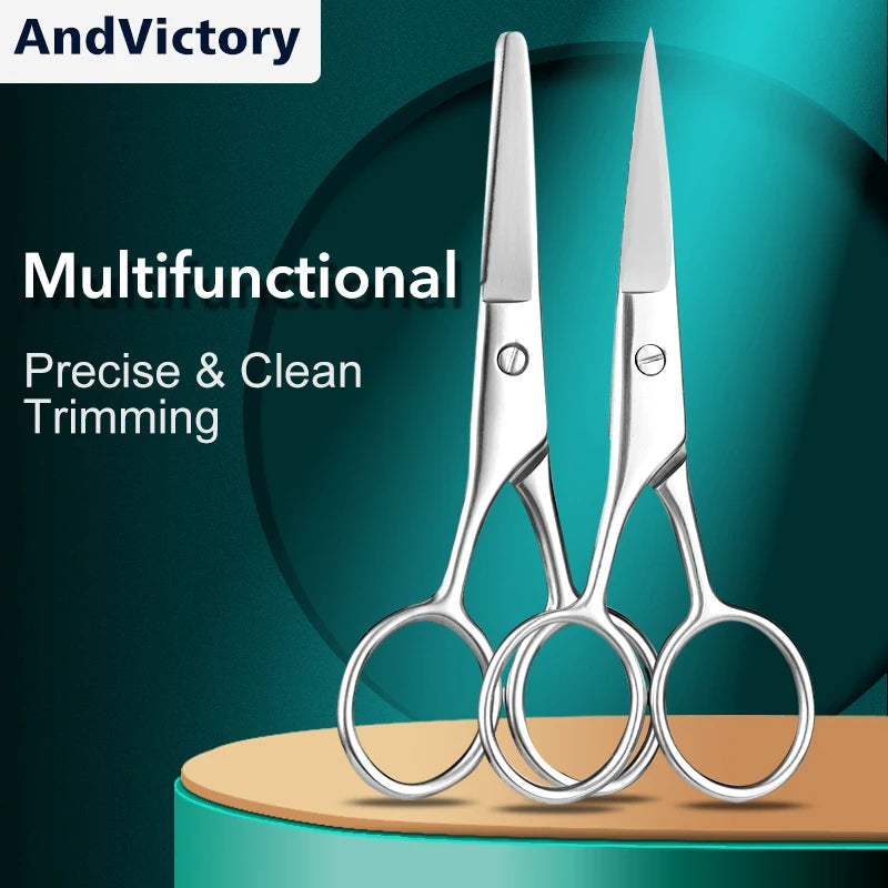 1Pcs Women Man Silver Scissors Eyebrow Cutter Hair Remover Stainless steel Makeup Tools Beauty Tool Eyebrow Scissors New Fashion