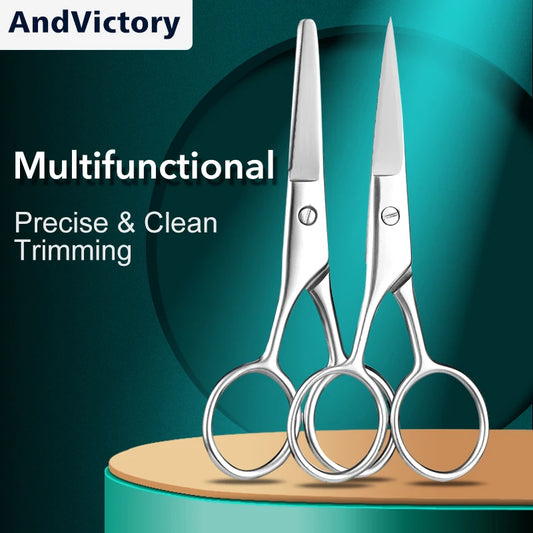 1Pcs Women Man Silver Scissors Eyebrow Cutter Hair Remover Stainless steel Makeup Tools Beauty Tool Eyebrow Scissors New Fashion