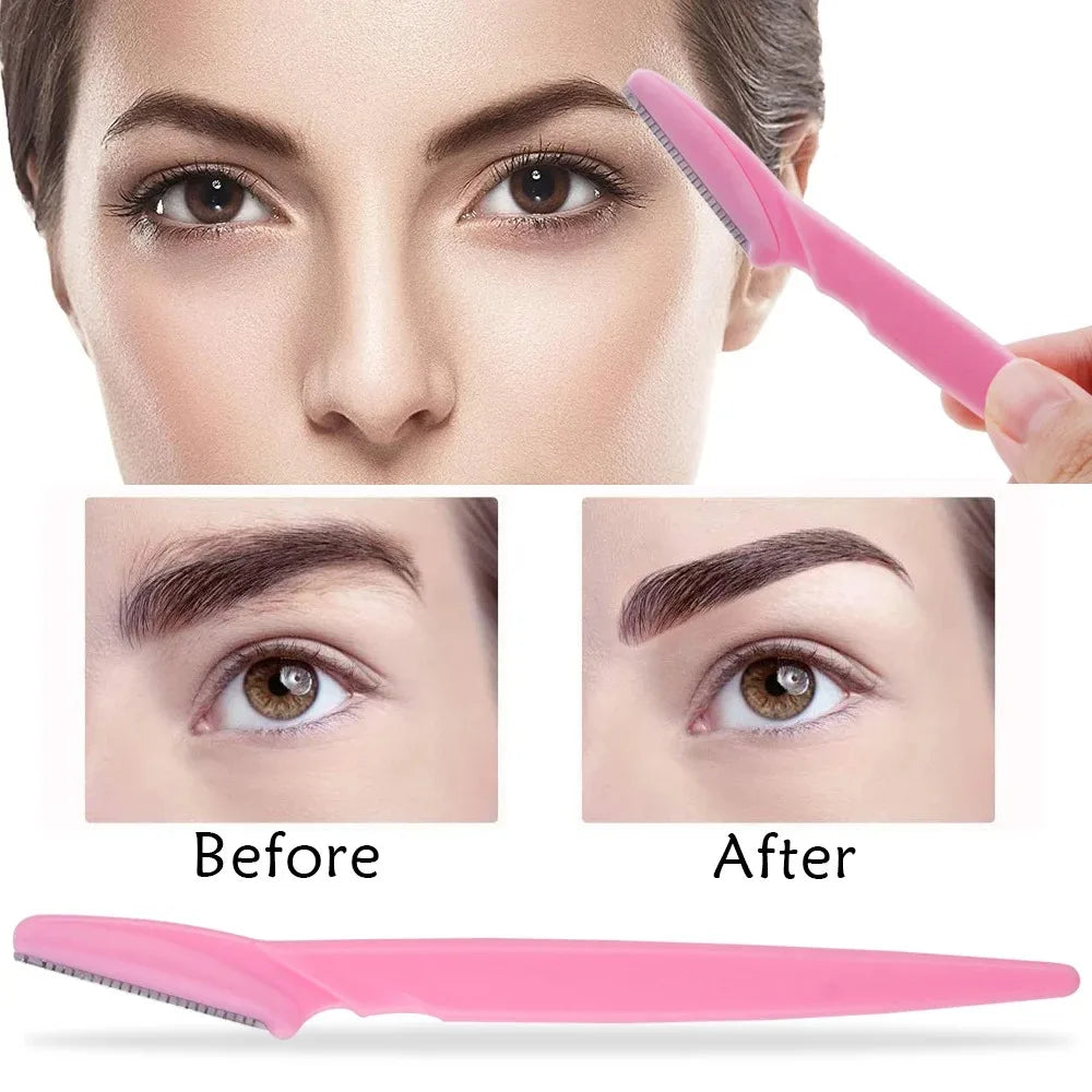 1/3/5/10Pcs Eyebrow Trimmer Face Blade Shaver Portable Eye Brow Epilation Hair Removal Safety Eyebrow Cutting Woman Makeup Tools